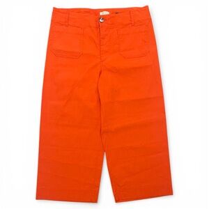 MAEVE ANTHROPOLOGIE WOMEN’S THE COLETTE WIDE LEG CROP PANT SIZE 16W ORANGE